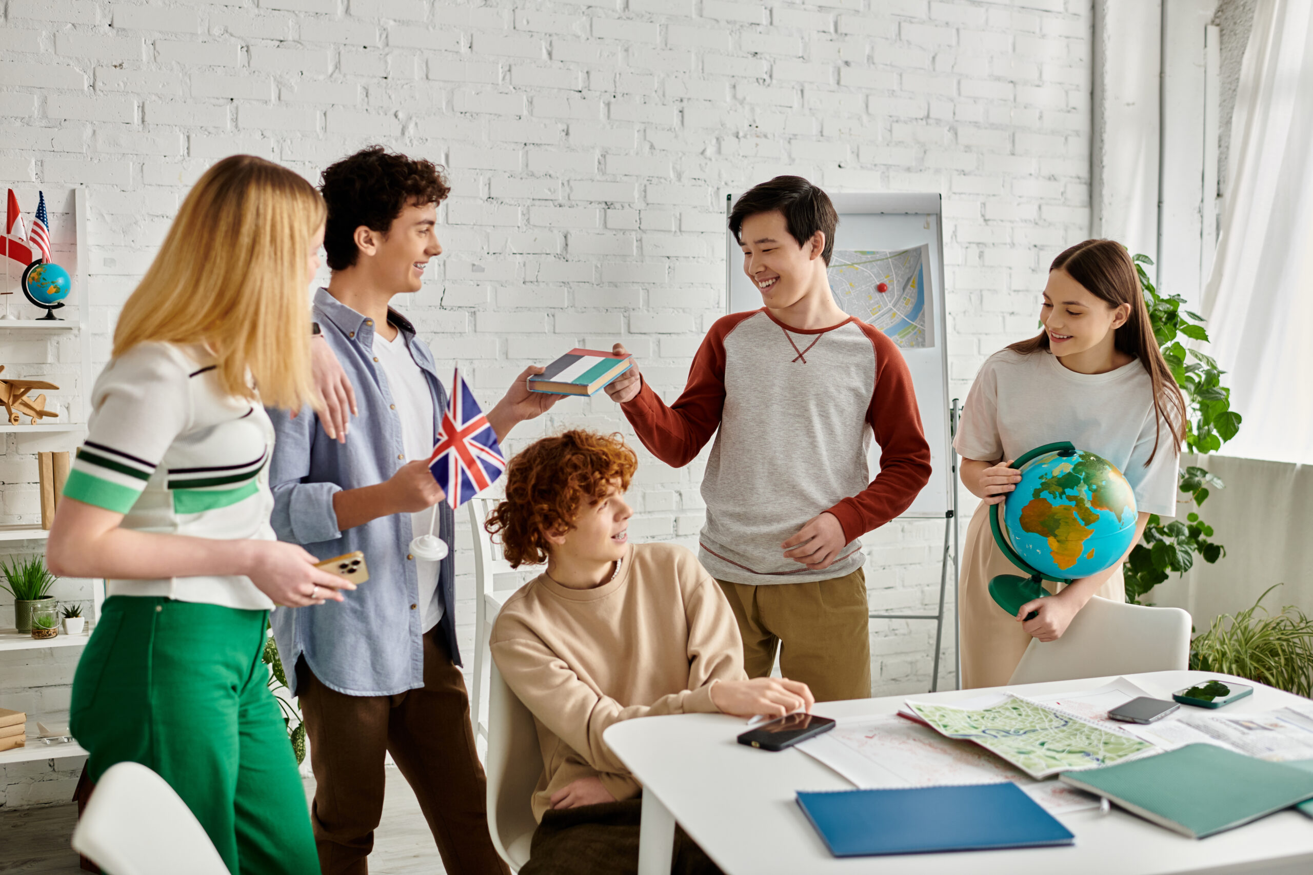 A language class in session before the autumn intake