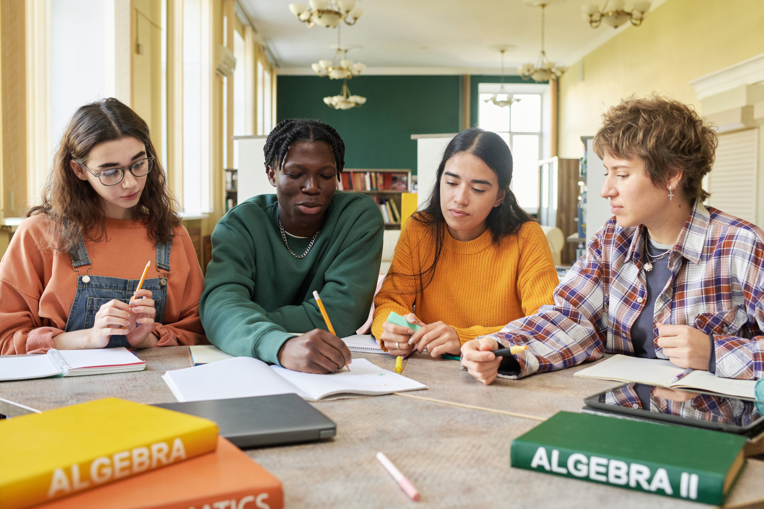 Students at a multi-activity session